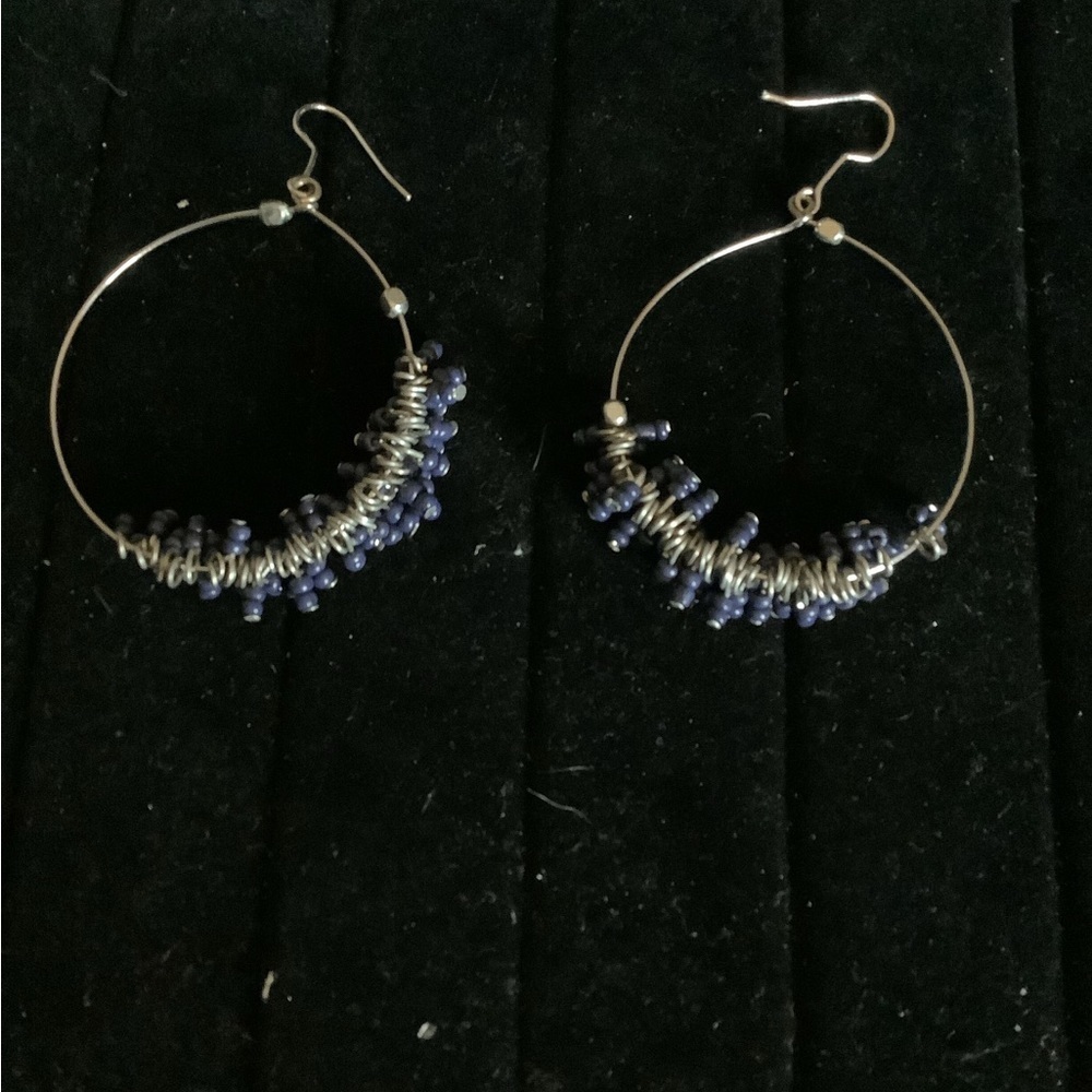 Beaded Hoop Earrings Boho‎